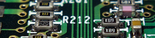 A circuit board inside a computer